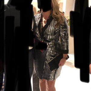INC International Concepts Sequin Blazer Dress